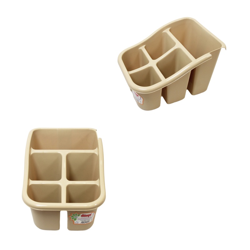Plastic Kitchen 5 Section Cutlery Holder Big Step Cutlery 8 x 10cm 140113 (Parcel Rate)