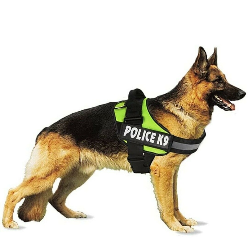 Police K9 Dog Harness Multi Colours Dog Harness Large Assorted Colours K9L (Parcel Rate)