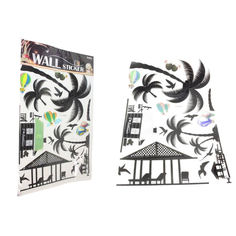 Room Dcor Large Wall Stickers 60 x 37 cm Assorted Designs 6609 (Parcel Rate)