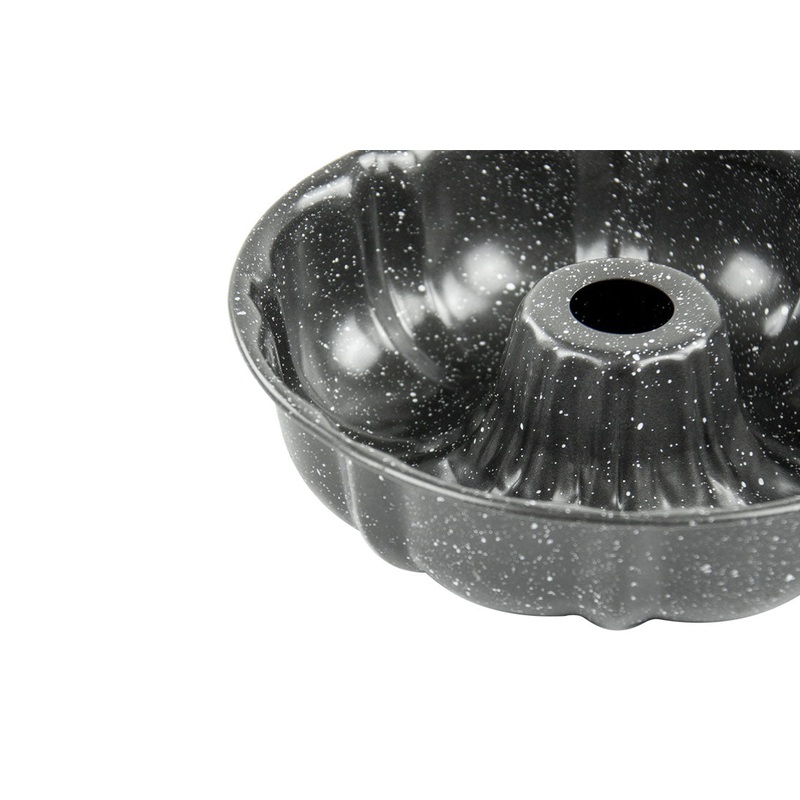 Round Ring Bundt Cake Baking Tin Mould 24 cm Speckled Grey 5408 / 9820 (Parcel Rate)