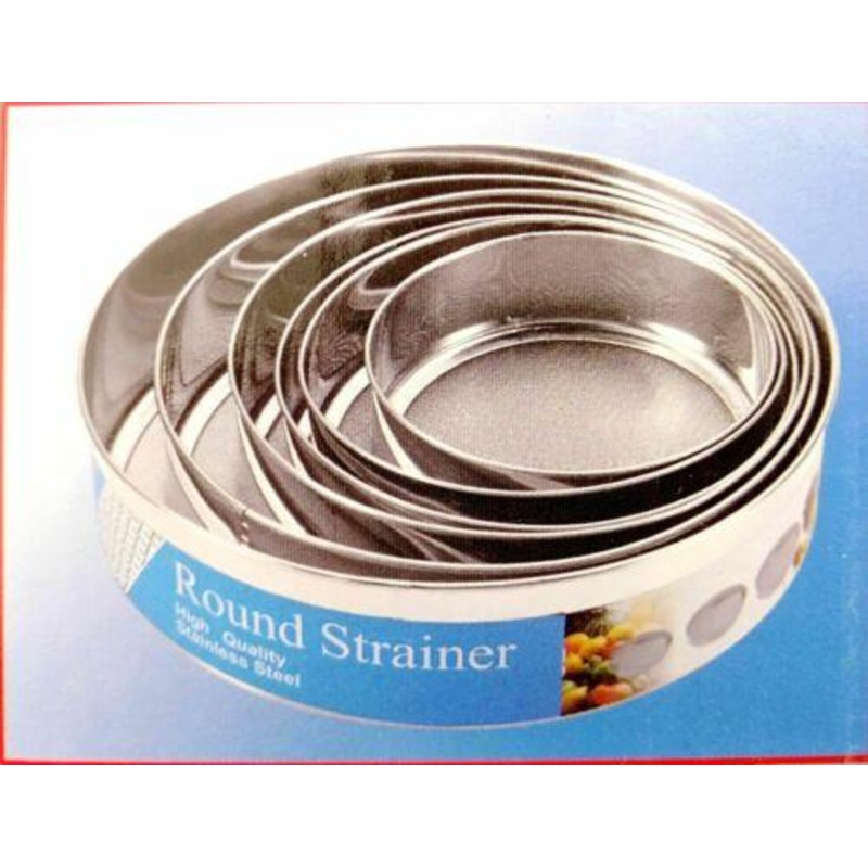 Stainless Steel Strainer Set 6 Pc Round 12.50-14.50-16.50-18.50-20-23.50 3192 (Parcel Rate)