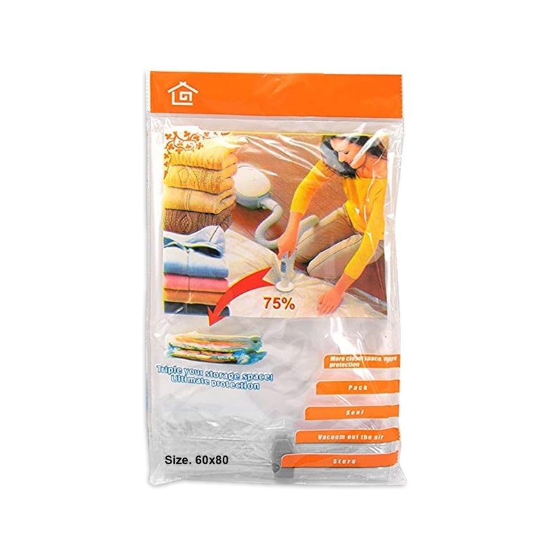 Strong Vacuum Storage Space Saving Bag Pack Seal Vacuum Bags 60cm x 80cm 9473 (Large Letter Rate)