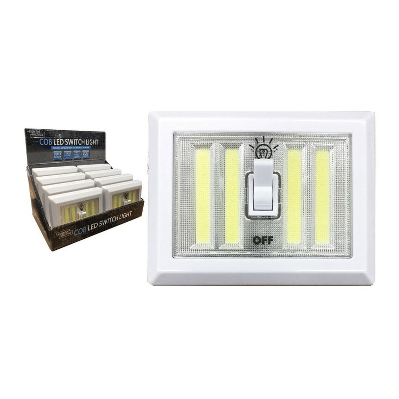 Wall COB Switch Night Light 200 Lumens Super Bright Night Cob Light 1 Pc 2729 (Parcel Rate)
