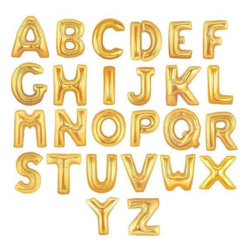 Birthday Foil Alphabet Letters Balloons A – Z 17″ Assorted Letters and Colours 5266 (Large Letter Rate)