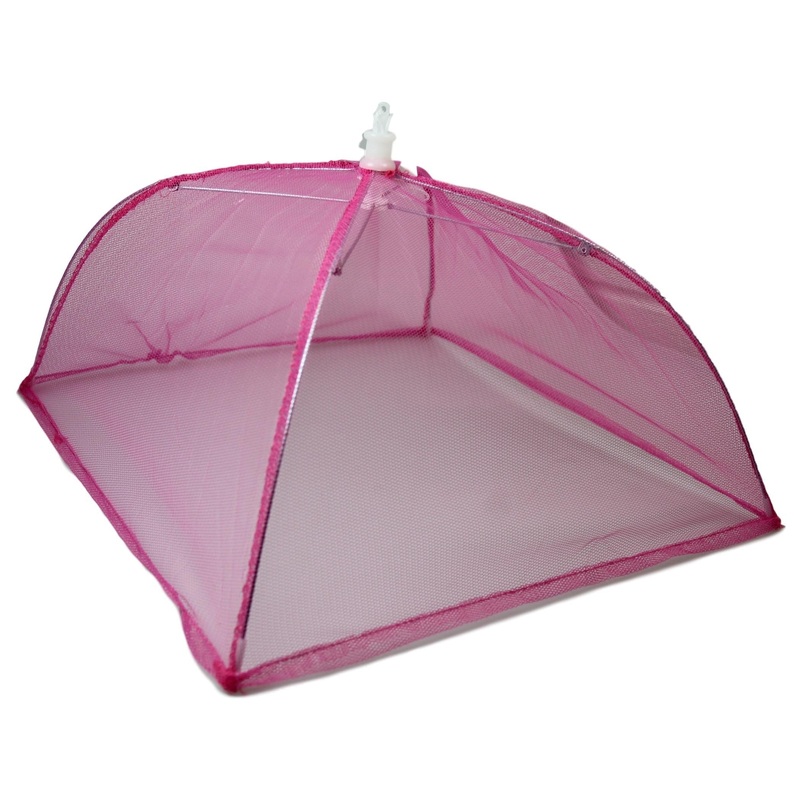 Collapsible Pop Up Mesh Food Cover 35 cm Assorted Colours 5282 (Parcel Rate)