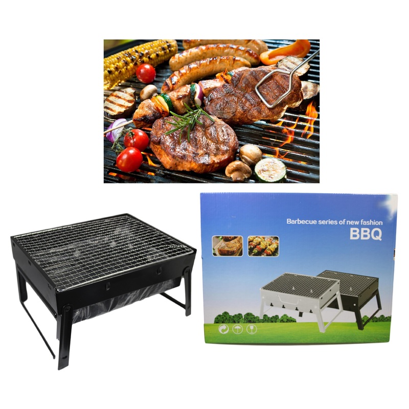 Outdoor Table Top Metal BBQ Grill Stand 35 x 27 x 20 cm 5213 (Parcel Rate)