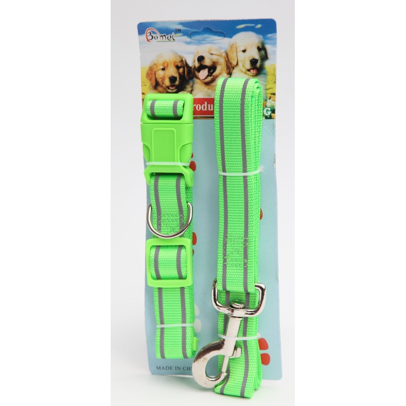 Pet Dog Lead Leash and Collar Assorted Colours 2826 (Large Letter Rate)