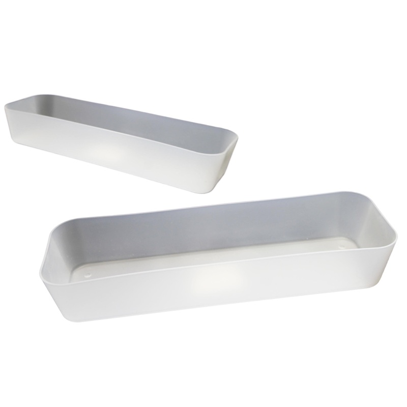 Plastic Multipurpose Cutlery Drawer Organisation Storage Box 27 x 8 x 4.5cm 5196 (Parcel Rate)