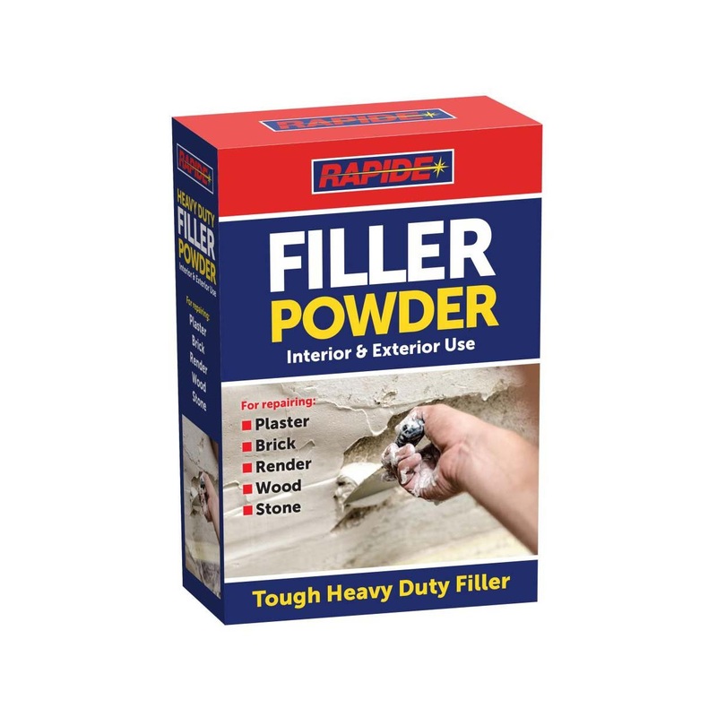 Rapide Filler Powder Interior and Exterior Use Tough Heavy Duty Filler 500g 3128 (Parcel Rate)