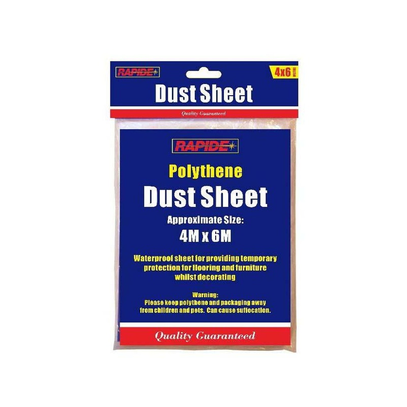 Rapide Multipurpose Polythene Dust Sheet 4 x 6m 7747 (Large Letter Rate)