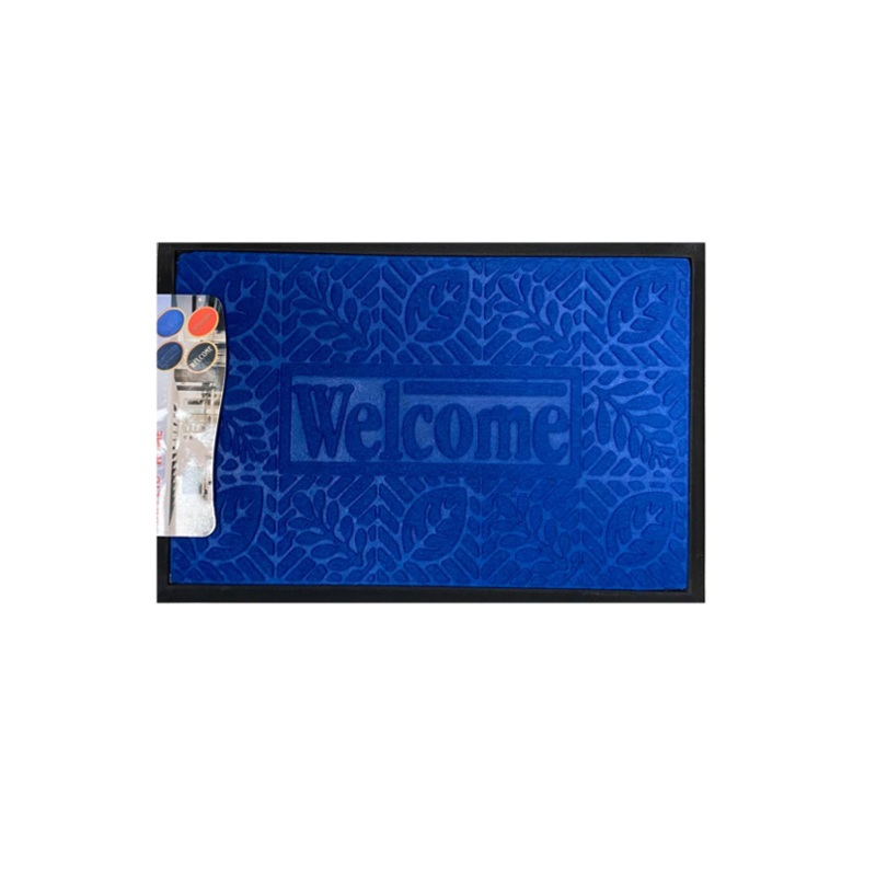 Rectangle Welcome Door Mat 40 x 60cm Assorted Designs and Colours 0474 A (Parcel Rate)