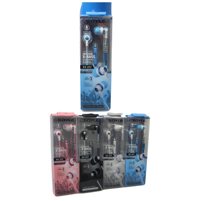 Soyle X-Bass Earphones Comfortable Silicone Headset 4 Colours Available  5270 (Parcel Rate)