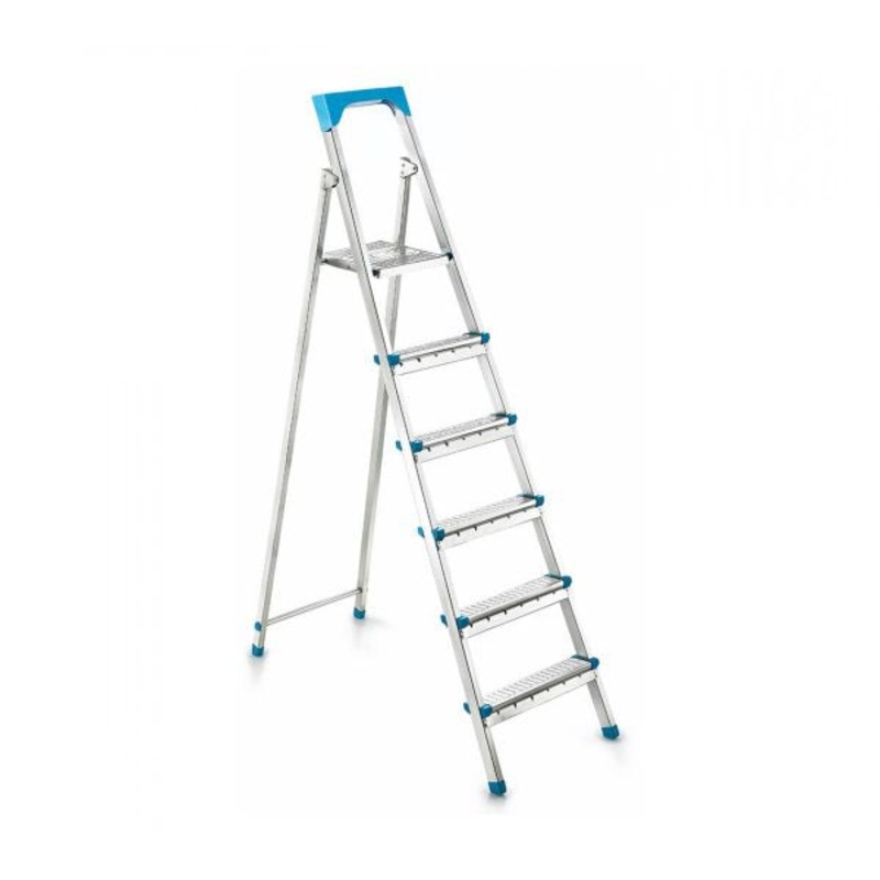 5 + 1 Multipurpose Metal Indoor Outdoor Step Ladder 11005 (Big Parcel Rate)