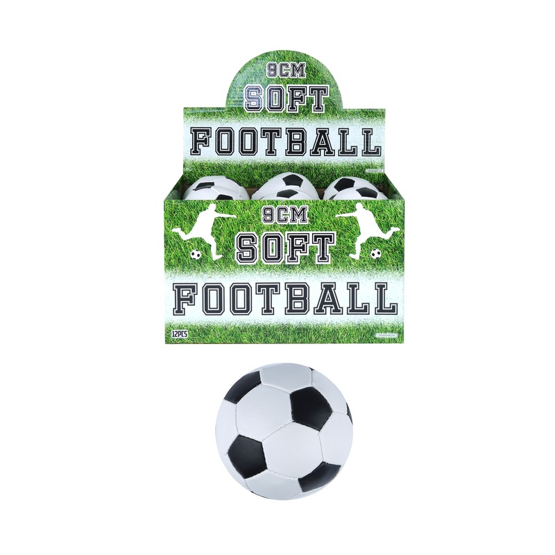 9cm Indoor Outdoor Fun Playing Soft Footballs Black/White Edition Balls T52390 A (Parcel Rate)