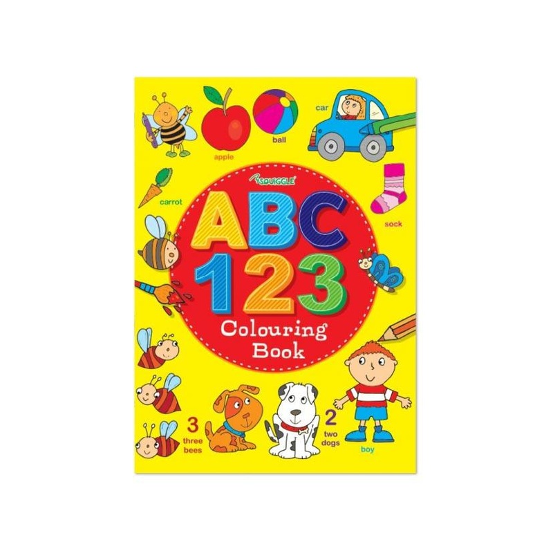 A4 My Brilliant ABC / 123  Children’s Colouring Book P2821 (Parcel Rate)
