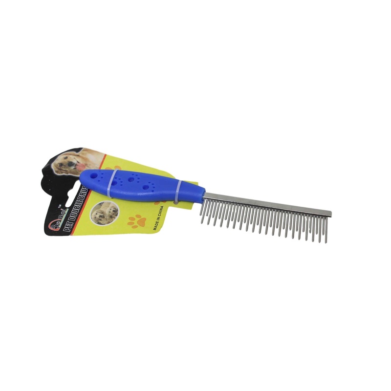 Pet Dog Cat Steel Grooming Comb Brush 20 cm Assorted Colours 6296 (Parcel Rate)