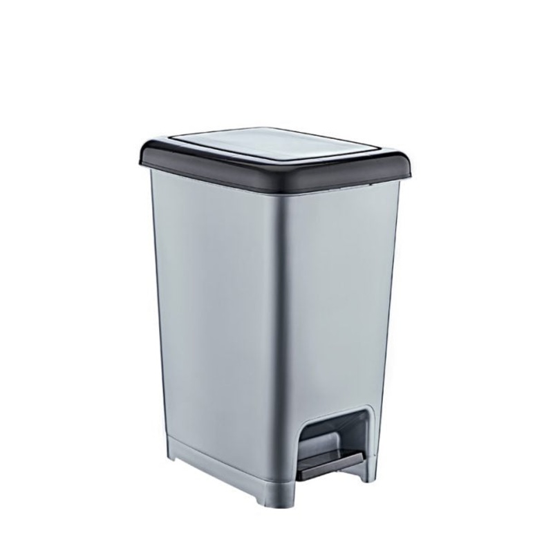 Plastic Kitchen Bathroom Slim Pedal Bin 15 Litre D01042 / PB15 A (Big Parcel Rate)