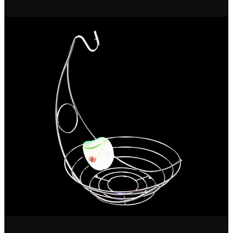 Stainless Steel Fruit Basket 2 In 1 Banana Hook 28cm x 40cm 4944 A  (Parcel Rate)