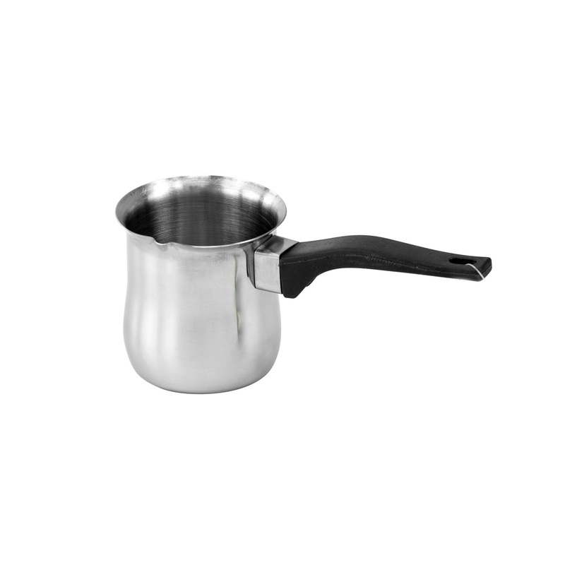 Stainless Steel Turkish Tea Coffee Maker Warmer with Long Handle 500ml 8881 (Parcel Rate)
