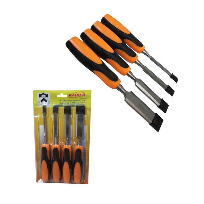4 Pack Deluxe German Type Professional Quality Chisel Set 6, 12, 18, 24mm 6171 (Parcel Rate)