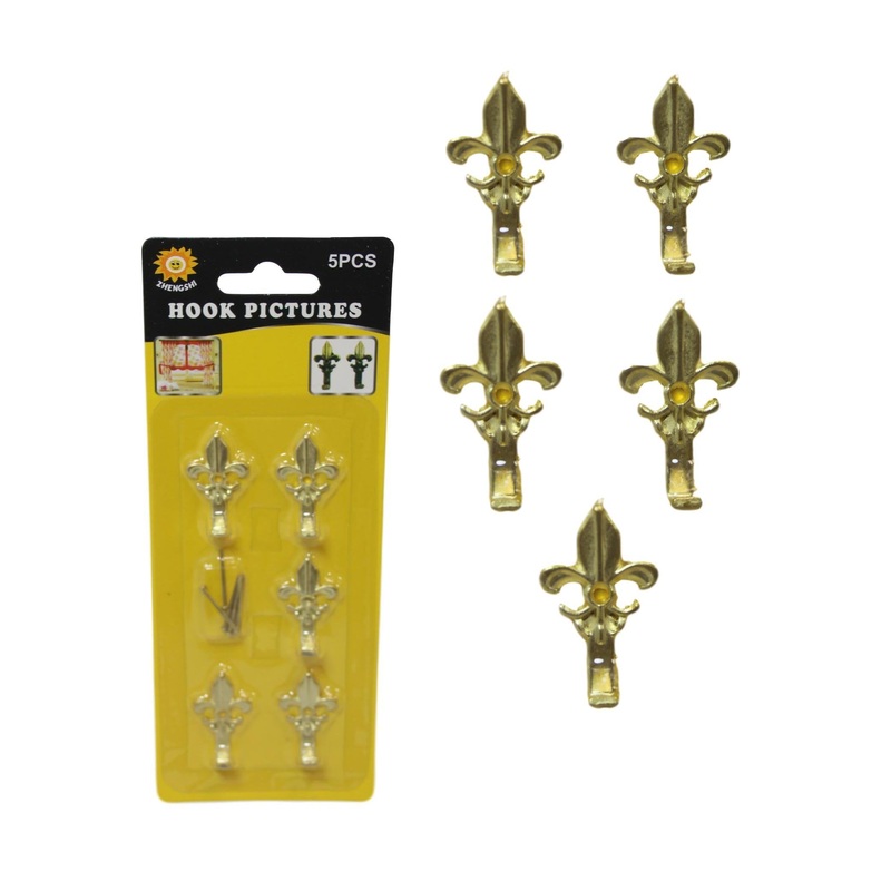 5 Pack Mini Picture Curtain Hooks Bronze Vintage Mini Hooks With Nails 3cm 6003 (Large Letter Rate)