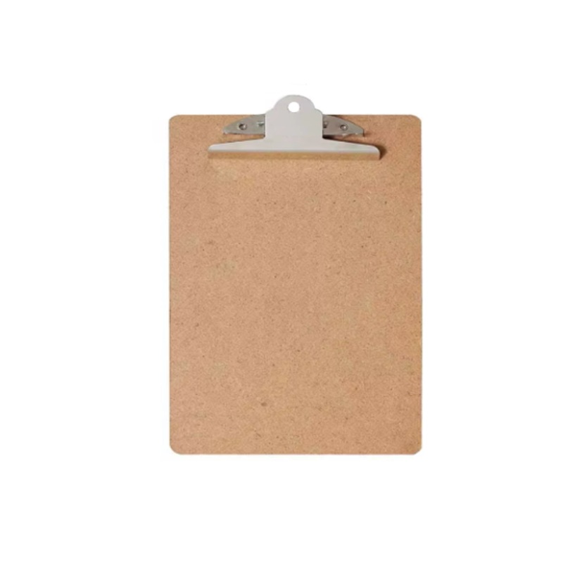 A4 Wooden Paper Menu Clipboard School Office Chrome Clip 31cm x 23cm 5926 (Large Letter Rate)
