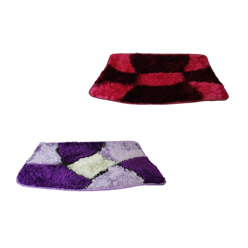 Bathroom Toilet Rug Mat 50 x 80 cm Assorted Colours 63118 (Parcel Rate