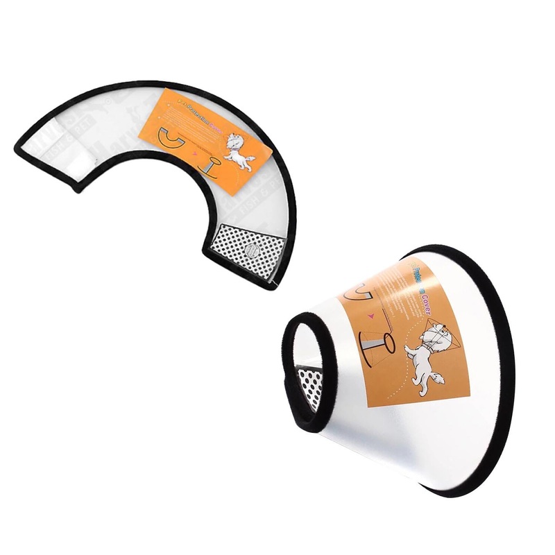 Pet Dog Plastic Adjustable Cone Collar 50 / 25 cm 5581 (Parcel Rate)