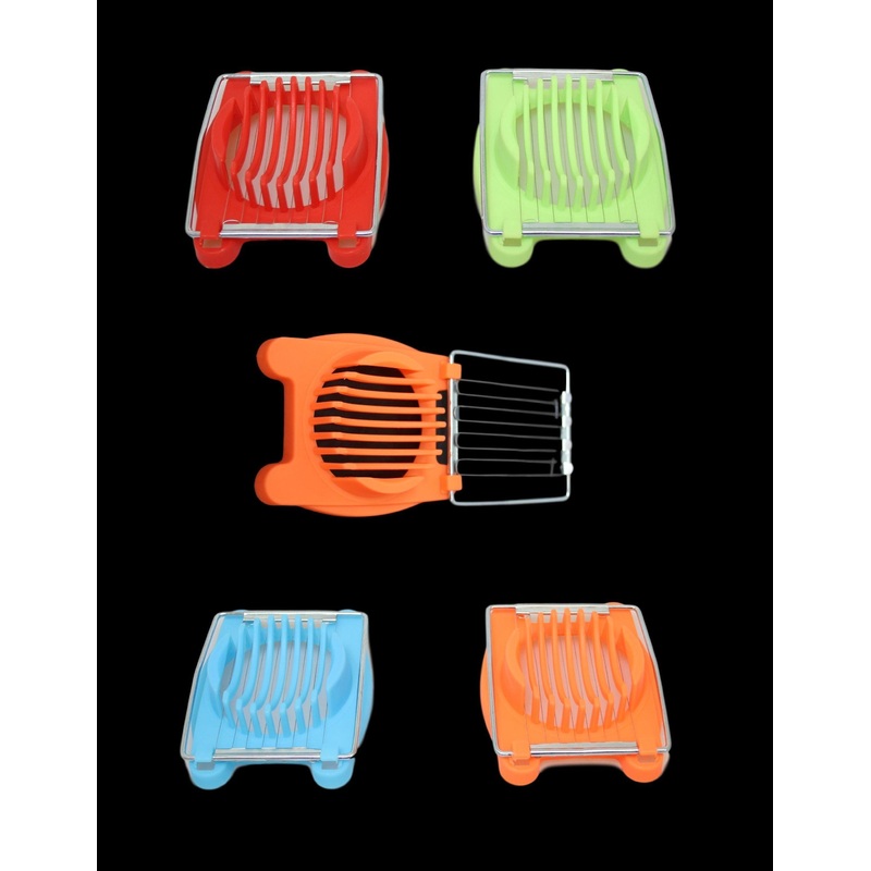 Plastic Egg Slicer 10 x 8 cm Assorted Colours 6210 (Parcel Rate)