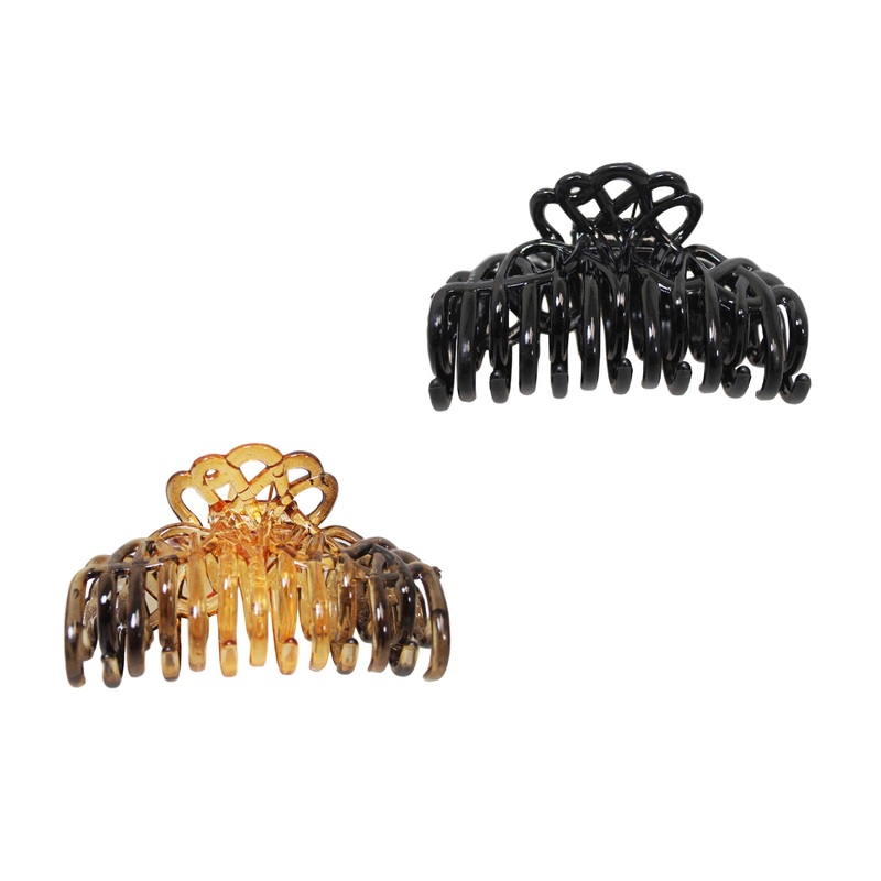 Plastic Hair Claw Clip 9 cm Assorted Colours 5981 (Parcel Rate)