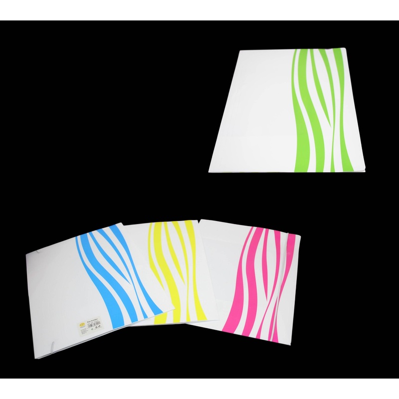 Plastic Office File Paper Folder Holder 24 x 32 cm Assorted Colours 6090 (Large Letter Rate)