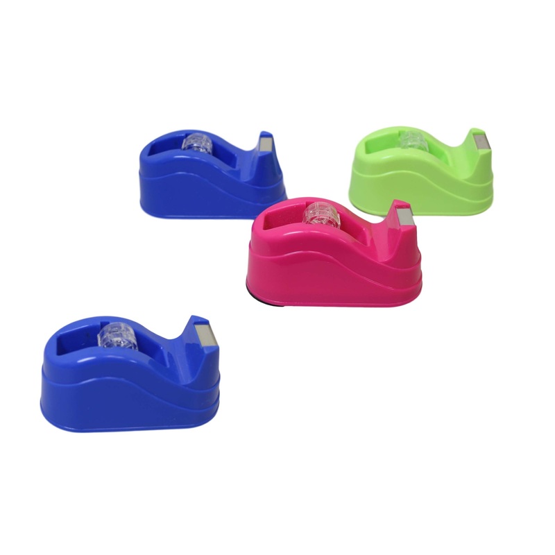 Plastic Tape Dispenser 10 cm Assorted Colours 5929 (Parcel Rate)