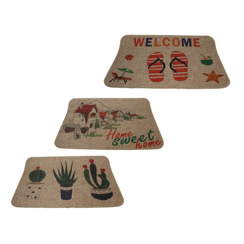 Polyamide Door Mats Assorted Design 40cm x 60cm 6130 (Large Letter Rate)
