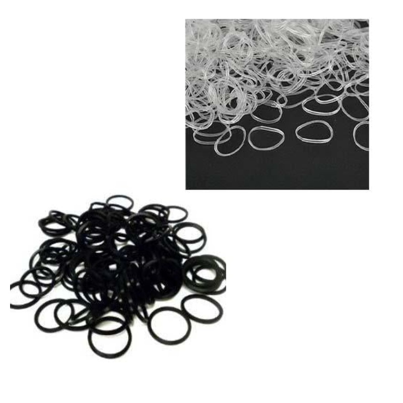 Small Elastic Hair Ties Bobbles Pack of 400 Assorted Colours 6320 A (Large Letter Rate)