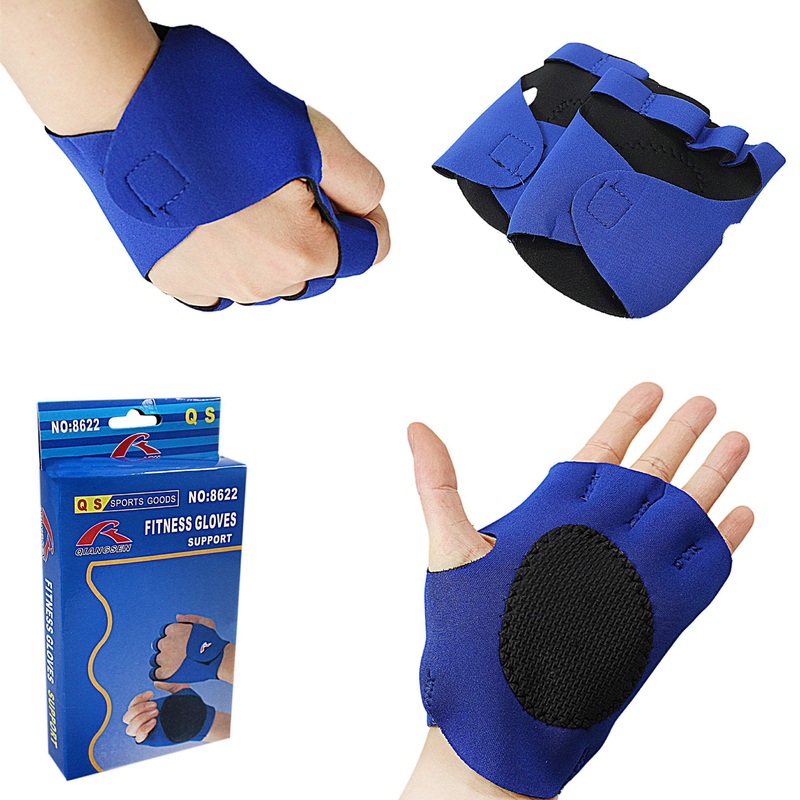 2 x Men’s Neoprene Fitness Gym Glove Support 1969 (Large Letter Rate)