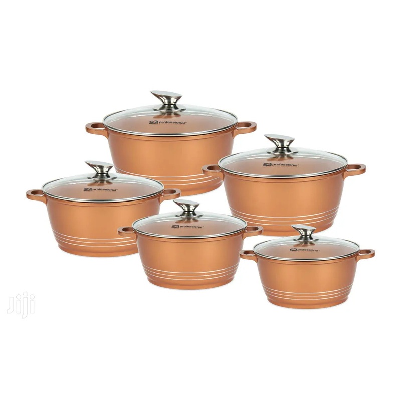 5 Piece SQ Pro Nea Nera Ceramic Pot Curry Dish Set Cuprum 4926 (Big Parcel Rate)