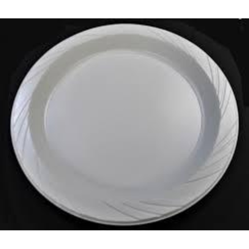 9″ Disposable Plastic Plate Pack of 12 MX8002 A (Parcel Rate)
