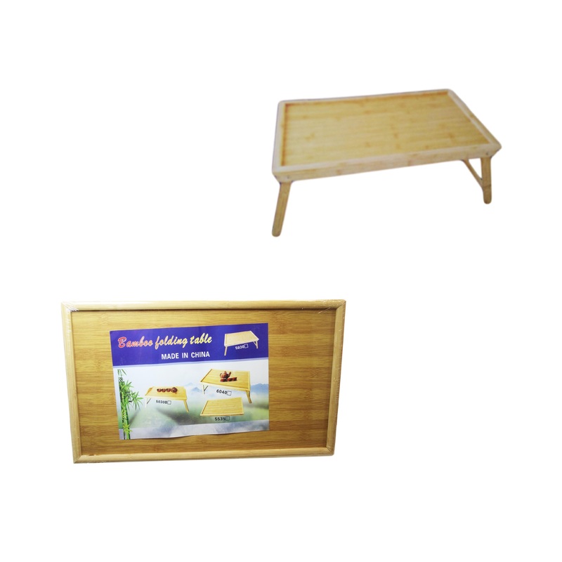 Bamboo Folding Table Indoor Household Picnic Wooden Table 50 x 30 cm 6024 (Parcel Rate)