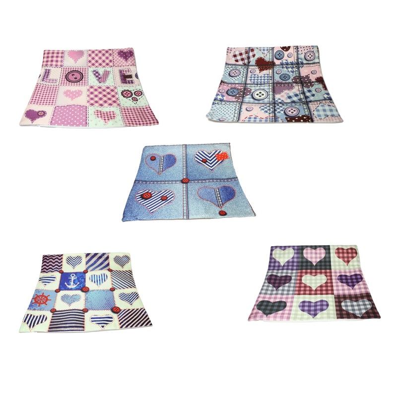 Bedroom Couch Cushion Cover Case 43 x 43 cm Assorted Heart Designs 3956 (Large Letter Rate)