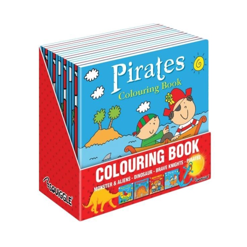 Boys Colouring Book 21 x 21 cm Assorted Designs P2850 (Parcel Rate)