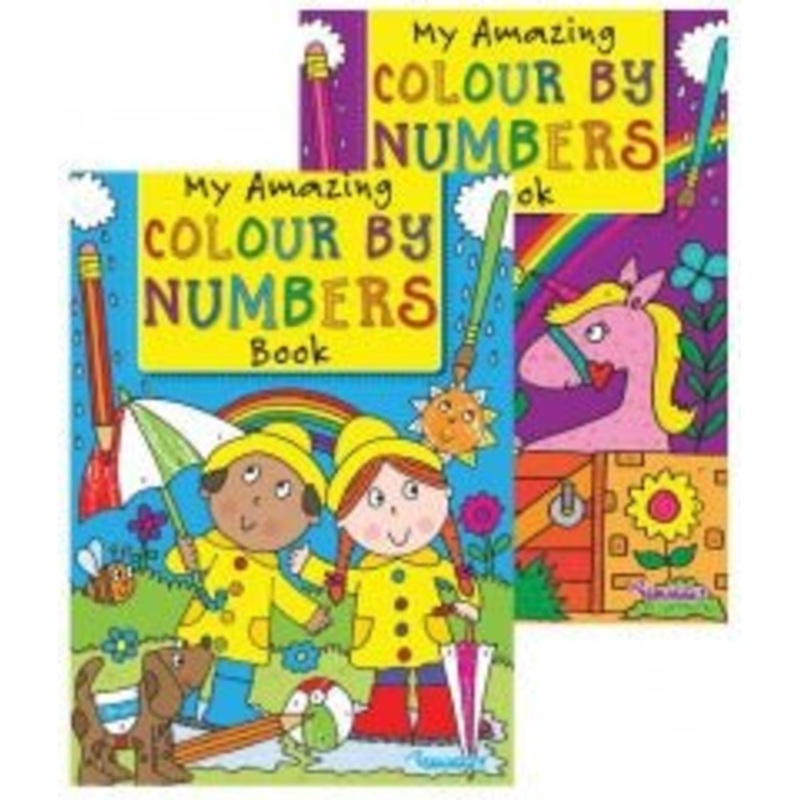 Colour by Numbers Book A4 Size Assorted Designs P2855 (Parcel Rate)