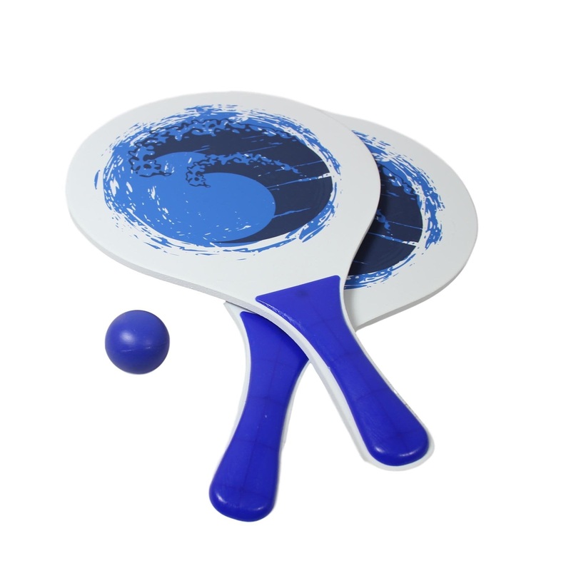 Outdoor Large Beach Table Tennis Paddles with Ball 23 x 39cm Assorted Colours 5730 (Parcel Rate)