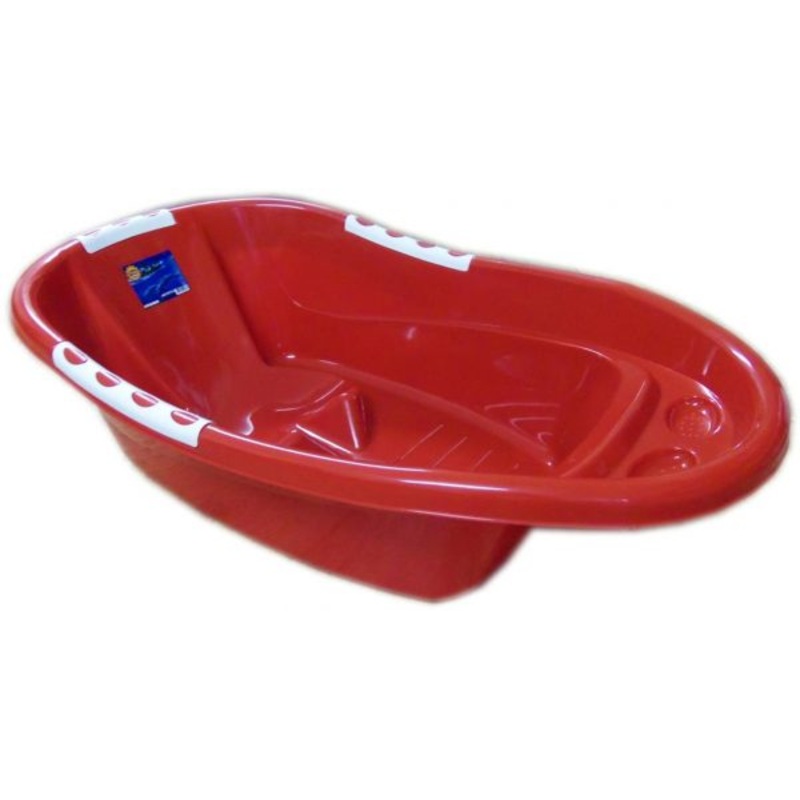 Plastic Baby Bath Tub 80 x 48 cm Assorted Colours H0660 (Big Parcel Rate)