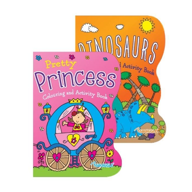 Princess / Dinosaurs Colouring Book Assorted Designs P2191 (Parcel Rate)