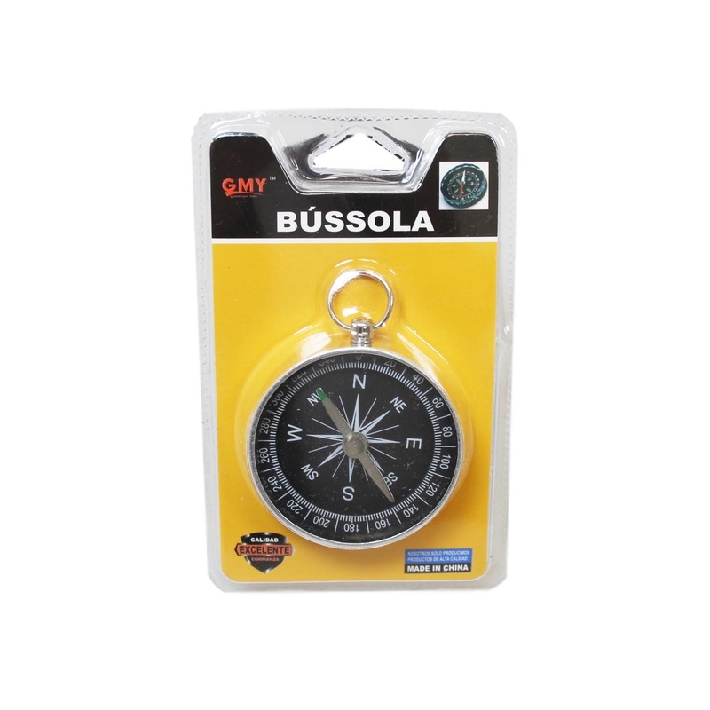 Small Compass Keyring Keychain 5 cm (Large Letter Rate)