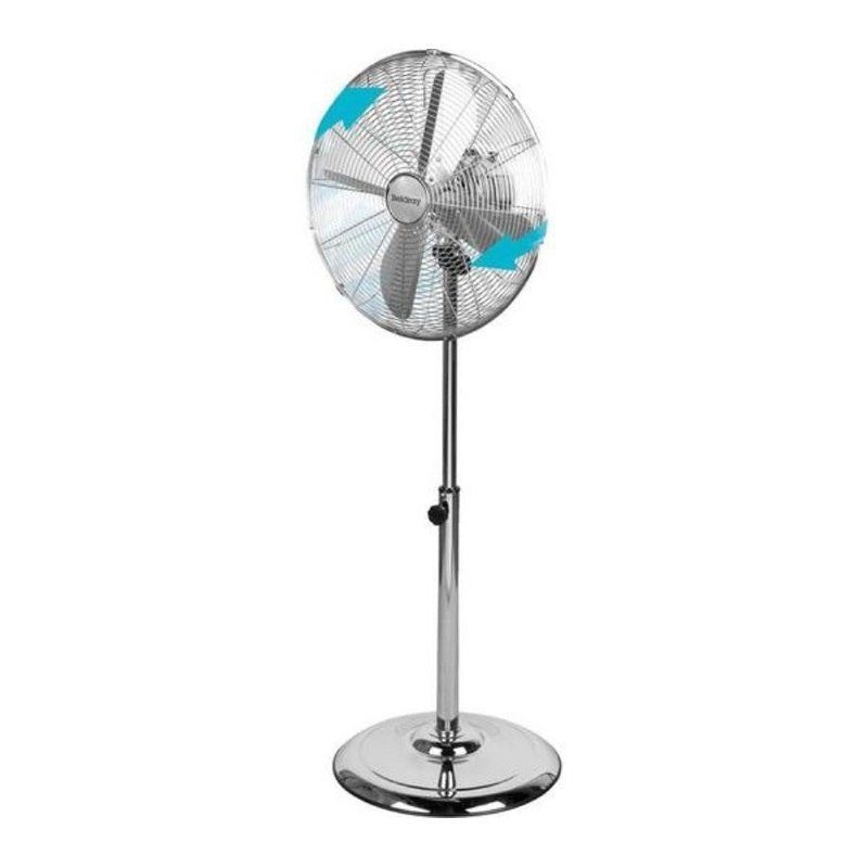 16″ Inch Metal Chrome Round Floor Standing Fan SF16M (Big Parcel Rate)