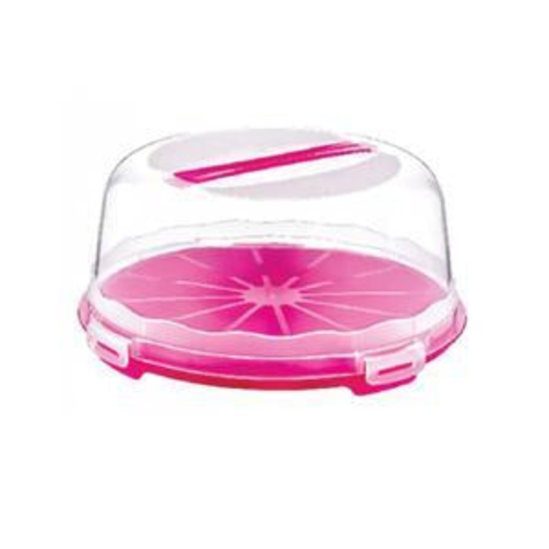 Cake Pastry Party Tray Storage Carry Box with Cover 30 cm Assorted Colours D0011A (Parcel Rate)p