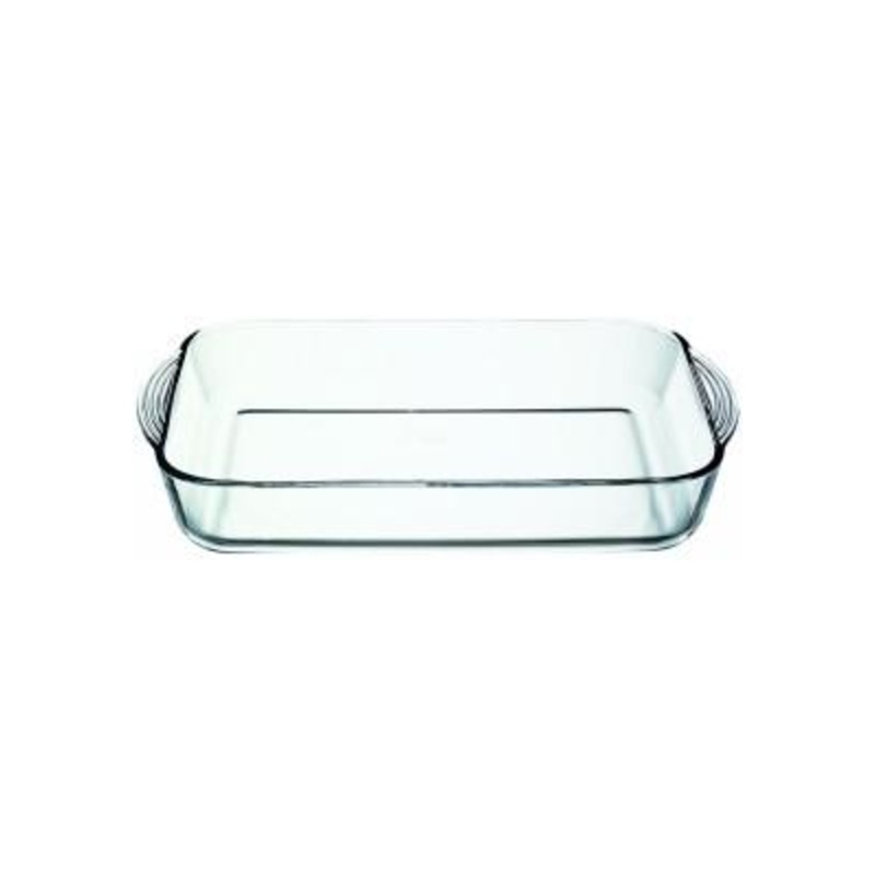 PB Borcam Rectangular Glass Tray 3.85 Litre 40 x 25 x 6cm 59124 (Parcel Plus Rate)