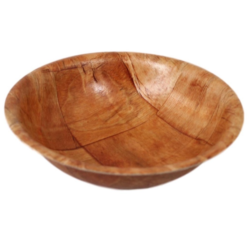 Vintage Style Wooden Design Kitchen Serving Bowl 25 cm 5601 (Parcel Rate)