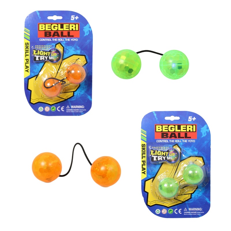 Begleri Ball Fidget Yoyo Bundle Control Chucks Game Knuckles Anti Stress 2 Colours 8884 (Parcel Rate)